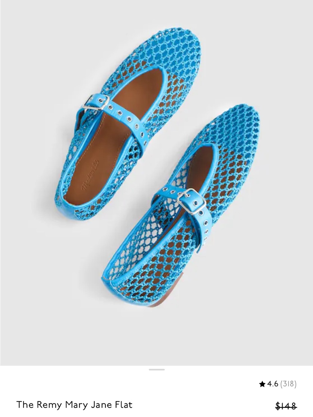 Mary Jane mesh fishnet flats